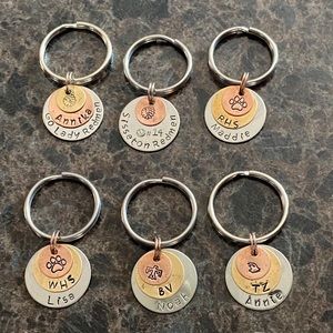 Personalized stamped keychain